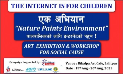 नेपाल इन्टरनेट फाउण्डेसनको कला प्रदर्शनी तथा कार्यशाला सम्पन्न, अनलाइन आर्ट प्रतियोगिताको घोषणा